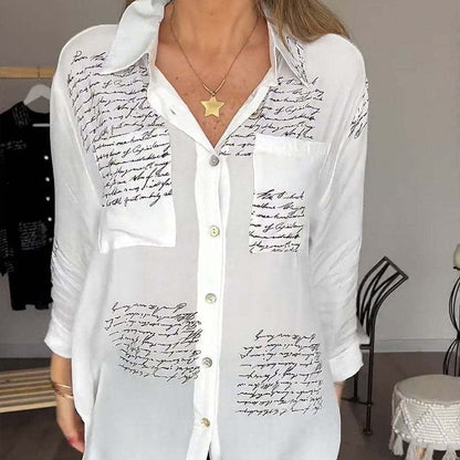 Uitverkoop 50% UIT💞Elegant Bedrukt Peplum Vrouwen Overhemd