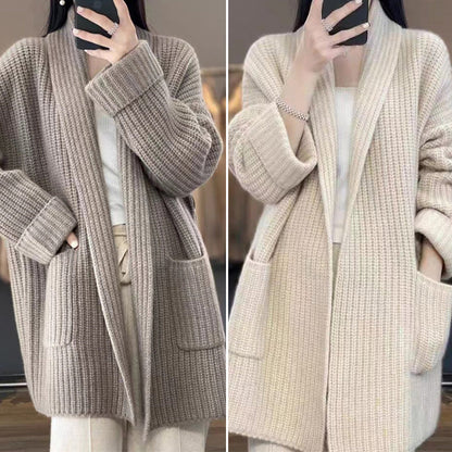 Cadeau kiezen - Gebreide trui met middellange lengte voor dames