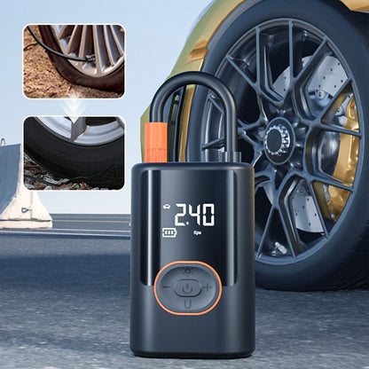 🎁2026 Nieuw binnen 50% KORTING💥🚗🔥 Multifunctionele draagbare autobandenpomp met verlichting