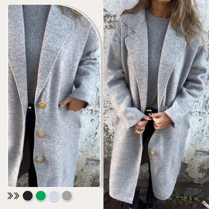 👑 Dames Lange Reversjas van Tweed – Warm, Stijlvol & Super Chic! ❄️