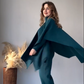 ✨2024 Herfst nieuwe vrouwen effen kleur bodem gebreide batwing sjaal driedelige set🎈