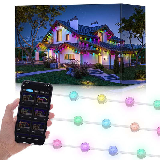 🔥🎁Nieuws: 50 % KORTING🔥Slimme RGB-lampen voor buitengebruik: lichtslingers