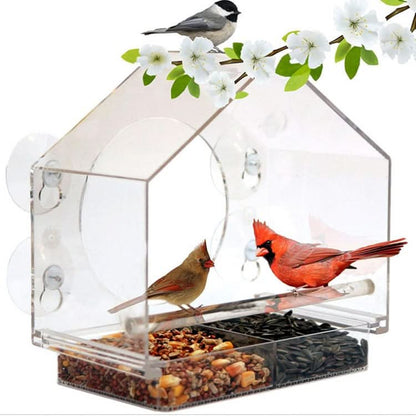 (🔥HOT SALE NU 50% UITVERKOCHT) -🐦 Vogelvoederhuisje voor ramen