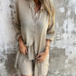 🔥2026 Vrouwen Fashion Street Casual Effen Shirt Lange Mouwen Set