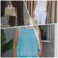 Dames Eenvoudig Ademend Pak - Mouwloze Top met Ronde Hals & Wijde Broek