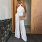 💕Wat moet ik morgen aantrekken? 💕 Modieuze Mouwloze Wijd uitlopende Jumpsuit voor dames