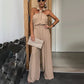 💕Wat moet ik morgen aantrekken? 💕 Modieuze Mouwloze Wijd uitlopende Jumpsuit voor dames