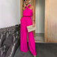 💕Wat moet ik morgen aantrekken? 💕 Modieuze Mouwloze Wijd uitlopende Jumpsuit voor dames