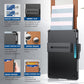 🔥Nieuw binnen 50% KORTING🎁🔥Portemonnee voor mannen - met Pop Up Aluminium Case Geldclip Slanke lederen sleuven creditcard houder RFID Blokkeren Bifold Minimalistische portemonnee