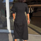 🌸Voorjaarsspecials🌸 Midi-jurk met V-hals en revers