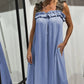 👗Casual mouwloze damesjurk met zakken