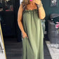 👗Casual mouwloze damesjurk met zakken