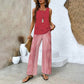 Dames Trendy Print 2-delige Outfits Mouwloze Top & Broek