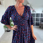💗50% korting voor een beperkte tijd💗Luipaard jurk met gerimpelde taille