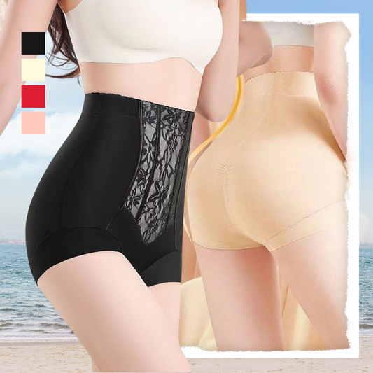 Vormvaste broek met hoge taille