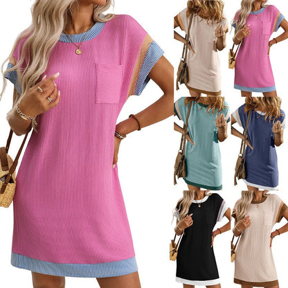 Vrouwen T-shirt A-Line Mini-jurk