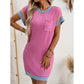 Vrouwen T-shirt A-Line Mini-jurk