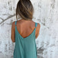 Casual dames-jumpsuit van katoen-linnenmix met zakken en verstelbare bandjes