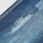 Capri-jeans met gescheurde opgerolde zoom