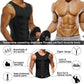 Heren workout tanktop met rits en body shaper