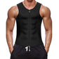 Heren workout tanktop met rits en body shaper