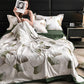 💥Uitverkoop 50% korting🌸Wasbare Koel Stof Ademende Zomerquilt 4-Delige Set