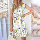 🌞Nieuwe zomercollectie 2025🌸Mouwloze V-hals mini-jurk met knoopjes aan de voorkant voor dames