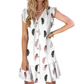 🌞Nieuwe zomercollectie 2025🌸Mouwloze V-hals mini-jurk met knoopjes aan de voorkant voor dames