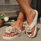 Antislip Strandslippers met Bloemendetails voor Dames