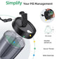 Pillendispenserfles met 6 compartimenten