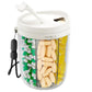 Pillendispenserfles met 6 compartimenten