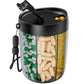 Pillendispenserfles met 6 compartimenten