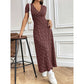 🎁2026 Nieuw binnen 50% KORTING💥🌺Casual maxi-jurk met V-hals en bloemenprint voor dames💃