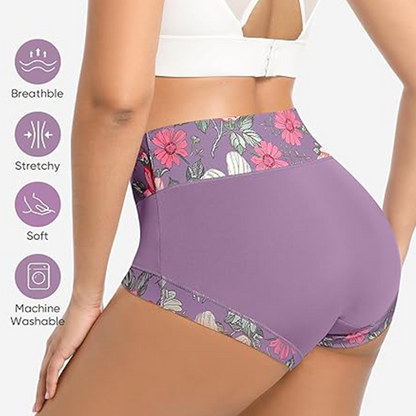 Dames pantyset met hoge taille en bloemenprint
