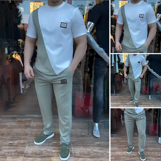 🎁2026 Nieuw binnen 50% KORTING💥 💁‍♀️ Casual set met ronde hals en broek voor heren