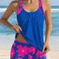 🌞Tot 50 % korting!🌊2-delige badmodeset met print tankini en shorts voor dames