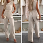 🎁2026 Nieuw binnen 50% KORTING💥Damesjumpsuit zonder mouwen en gedrapeerde hals