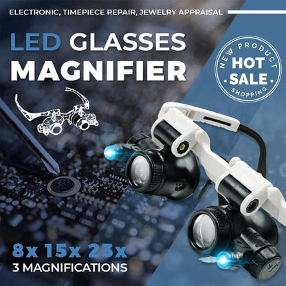 ⏳LED-vergrootglasbril🔥23x
