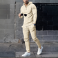 🎁2026 Nieuw binnen 50% KORTING💥Heren effen kleur hoodie trainingspak 2-delige set