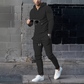 🎁2026 Nieuw binnen 50% KORTING💥Heren effen kleur hoodie trainingspak 2-delige set