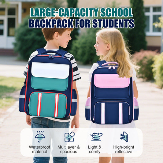 ⏳Aanbiedingen voor het nieuwe schooljaar⏰Schoolrugzak met grote capaciteit voor leerlingen🎒