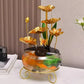 🔥2025 Hot sale 🔥Creatief luxe ornament in de vorm van een aquarium met lotusbloem