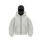 🧥 Ninja Zip-Hoodie Met Dubbele Capuchon – Trendy Bescherming & All-Seizoen Comfort!