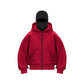 🧥 Ninja Zip-Hoodie Met Dubbele Capuchon – Trendy Bescherming & All-Seizoen Comfort!
