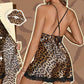 🍂Sexy Luipaardprint Badjas & Nachthemd Set💕