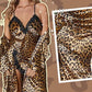 🍂Sexy Luipaardprint Badjas & Nachthemd Set💕