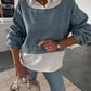 💥🎁2026 Nieuw binnen 50% KORTING💥💥 Modieuze Tweedelige Denim Set voor Dames - Lange Mouwen Top & Broek!