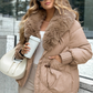 🔥 50% KORTING ! ✨ Korte Jas met Nepbontkraag - Gevoerde Warmte, Winddicht, Zijzakken 🧥❄️