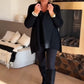 Casual damesblouse met revers en lange mouwen