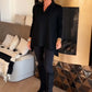 Casual damesblouse met revers en lange mouwen